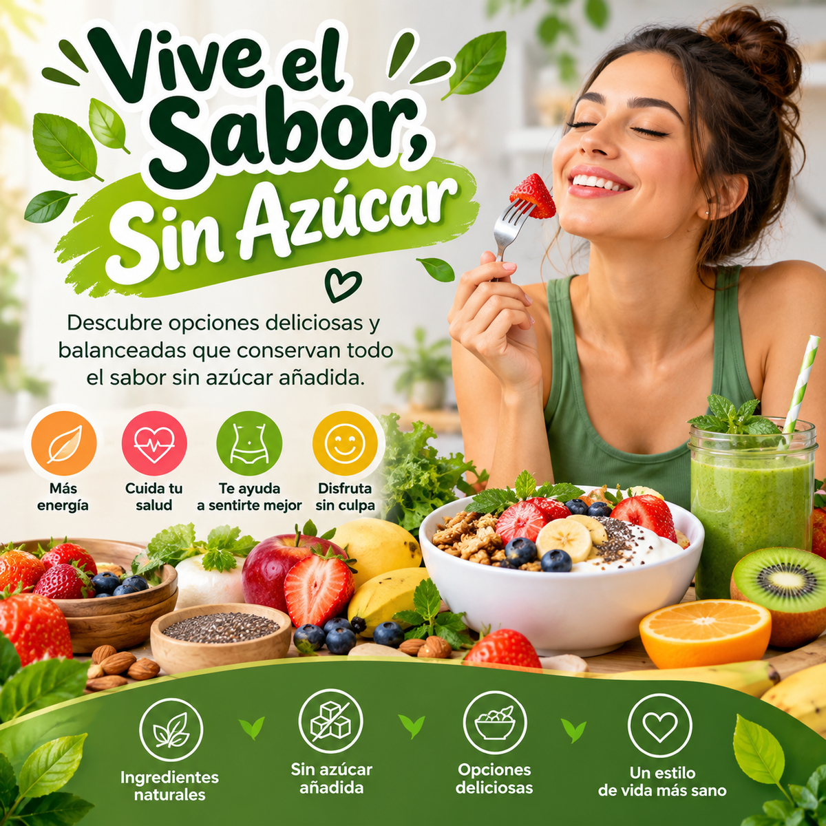 Vive el sabor sin azucar